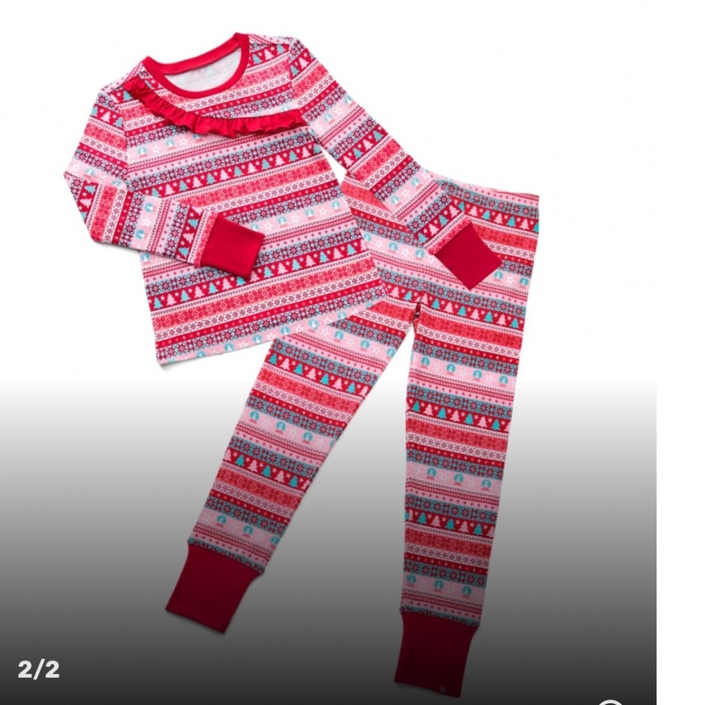 American Girl Berry Merry Pajamas 2024 Fair Isle Girl Sized 5, NWT